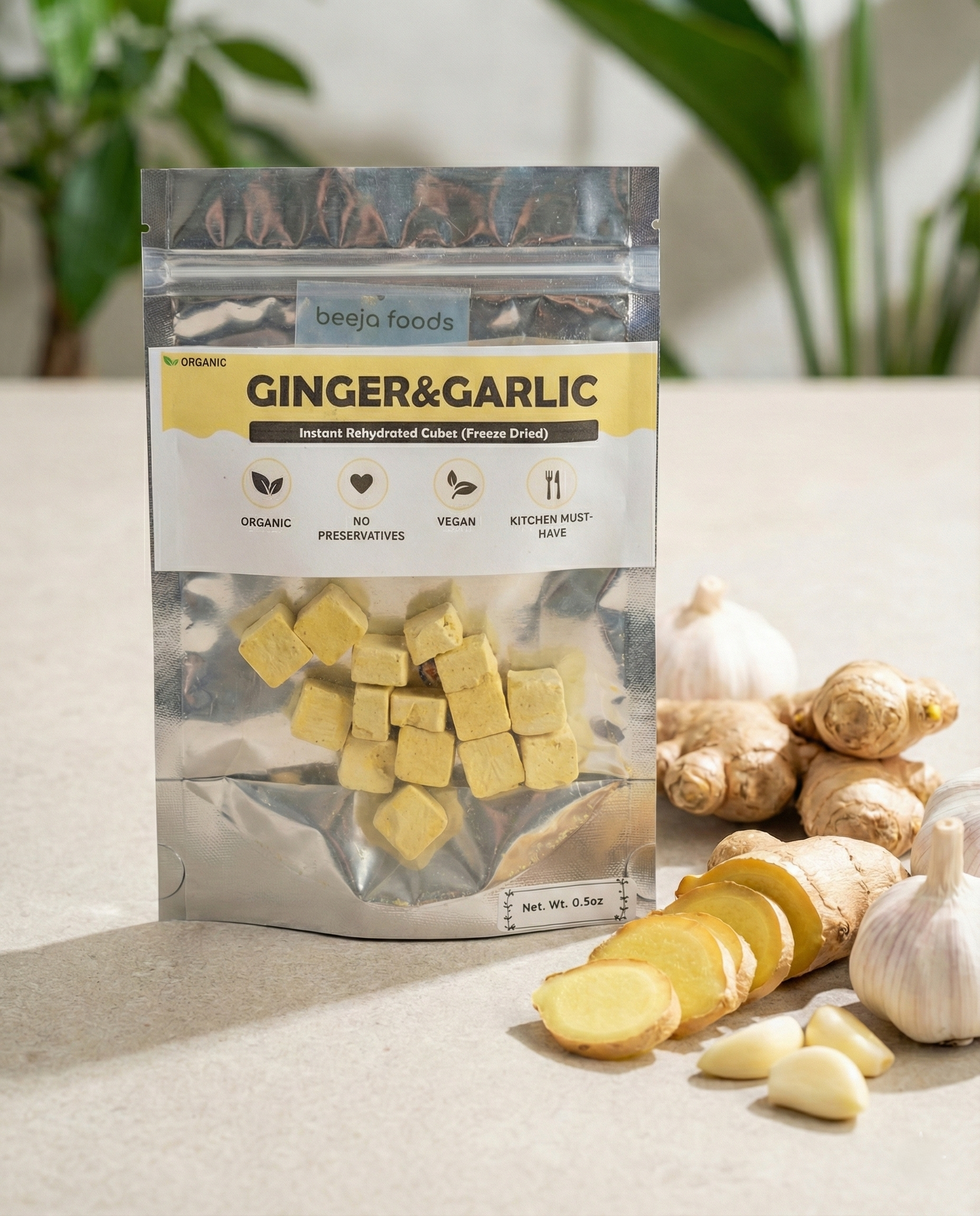Ginger Garlic Cube — No-Prep Cooking — Beeja Foods