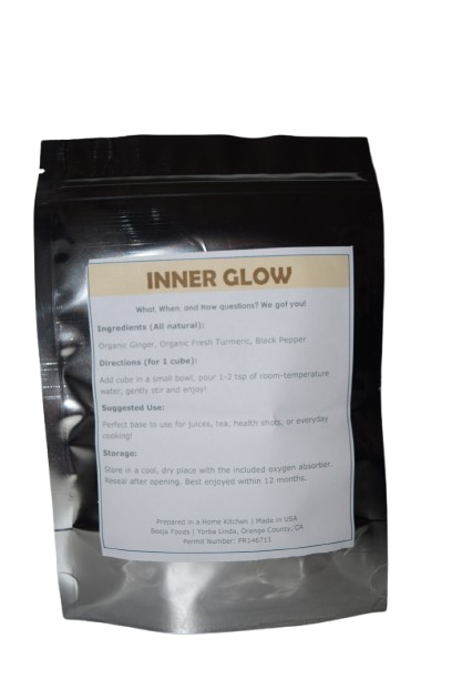 Immunity Booster with raw turmeric, raw ginger.